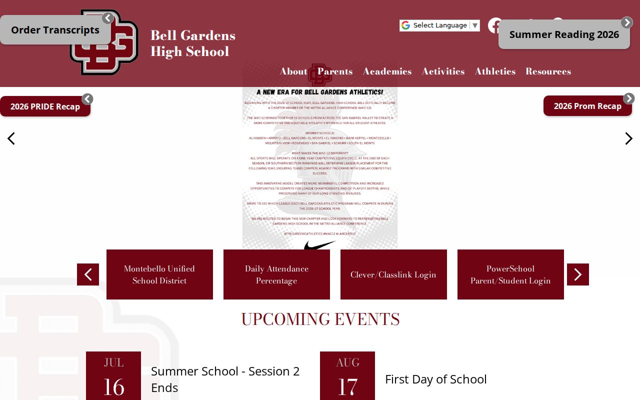 Bell Gardens people directories school staff directory